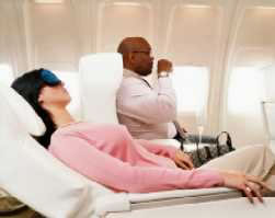 Drink plenty of fluids on board during your flight to avoid dehydration